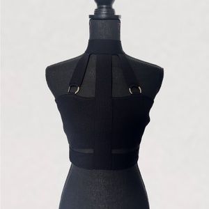 BERSHKA Cut out Halter Top